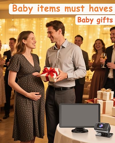 Miniatura 9 de Rohent -F25 - Cámara de coche para bebé con monitor de 7 pulgadas 1080P HD con visión nocturna, rotación de 360, gran angular, USB, Plug & Play,