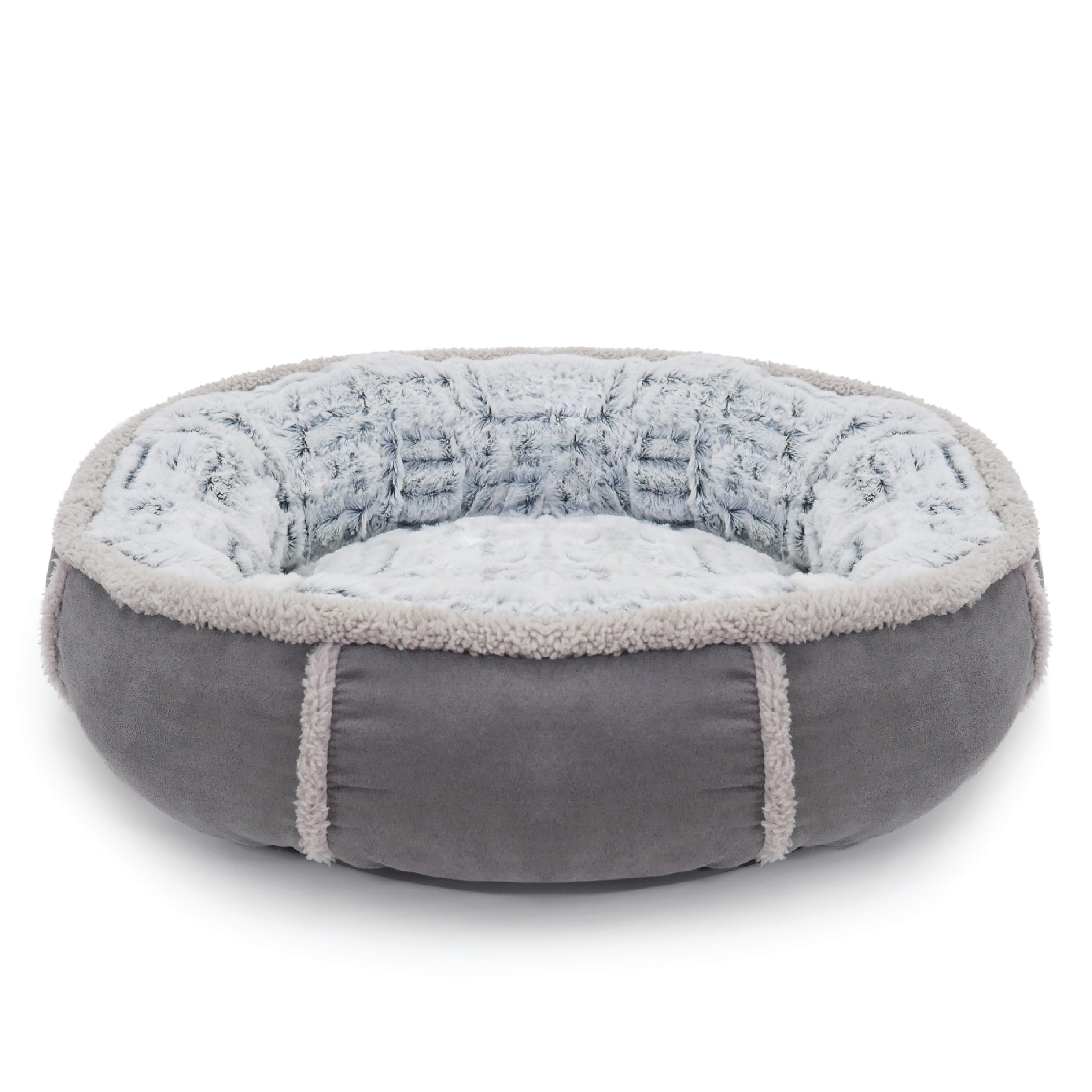 Rosewood 40 Winks Deep Plush Donut Bed Grey 68.5Cm (27") from B&Q