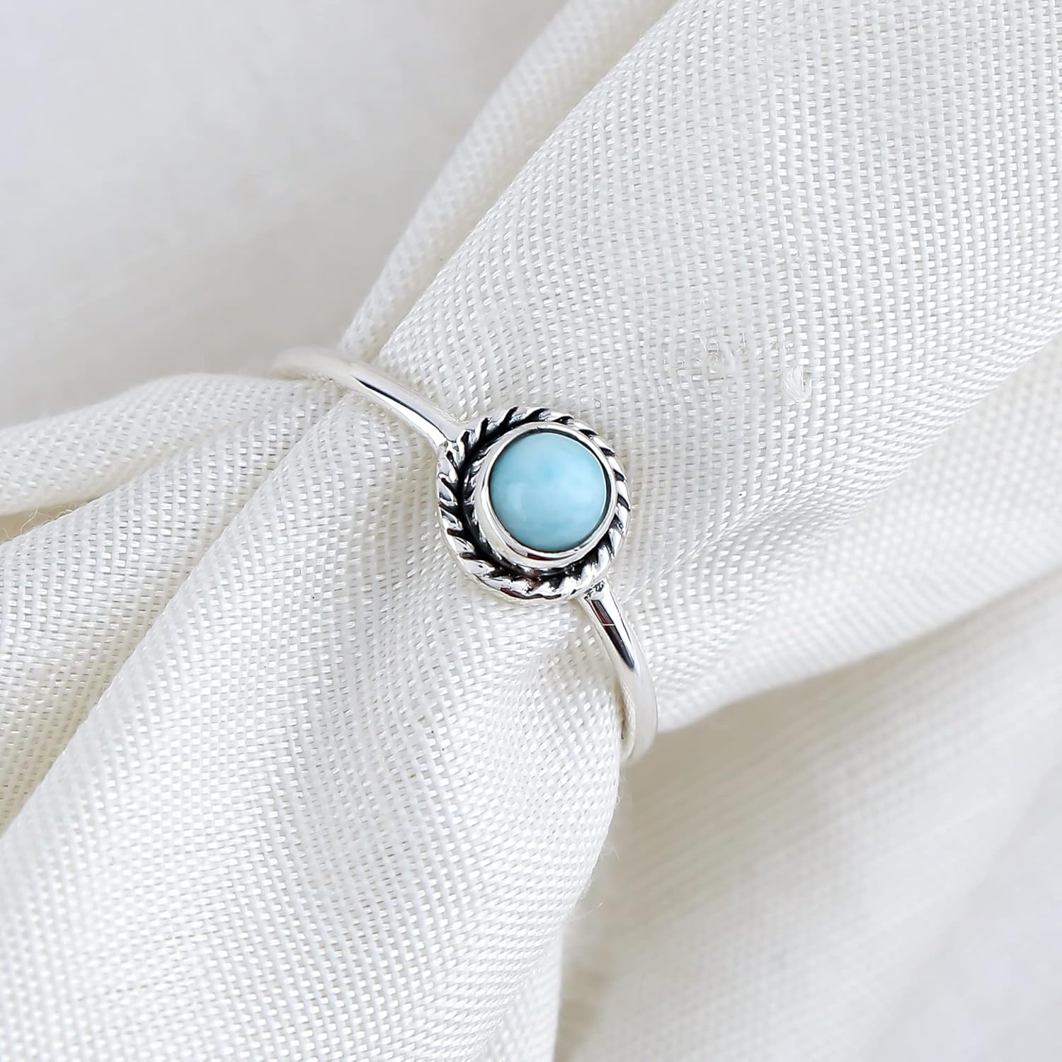 925 Sterling Silver Designer Ring | Natural Gemstones & Polished Stones | Handmade Bohemain Jewelry| Healing Crystals | Birthday Elegant Promise Ring Christmas Gift for Women - Image 3