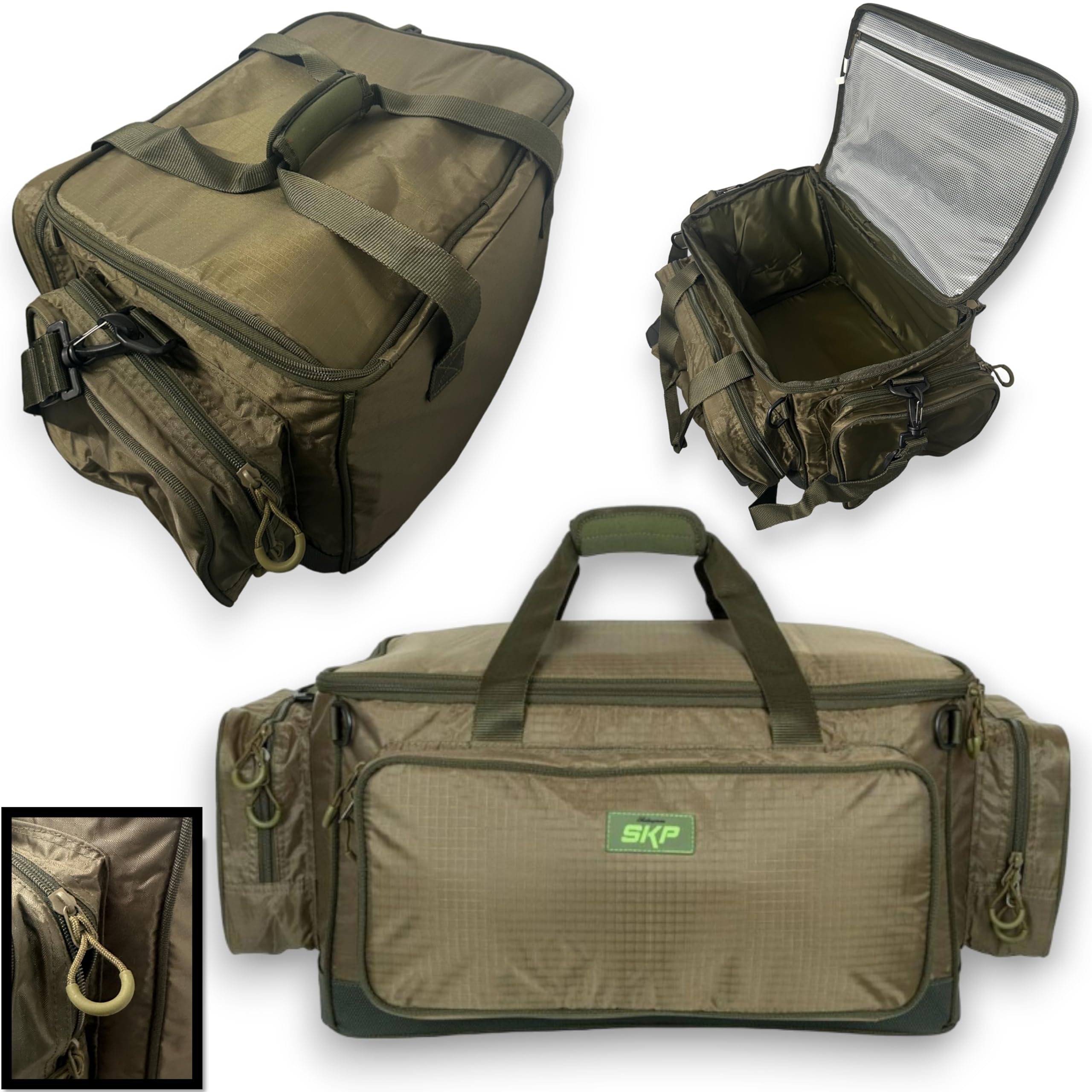 Shakespeare SKP All Rounder Fishing Tackle Carryall Holdall Bag Medium Green