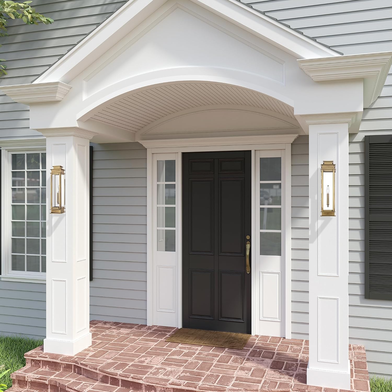 Livex 20207-01 Transitional One Light Outdoor Wall Lantern from Princeton Collection Finish, Antique Brass