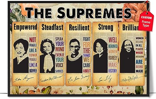 Miniatura 29 de LOLUIS Arte de Pared Inspirador, SIN MARCO 16x24 pulgadas Obra de Arte de Citas de Mujeres Empoderadas Dibujada a Mano, Decoración Motivacional