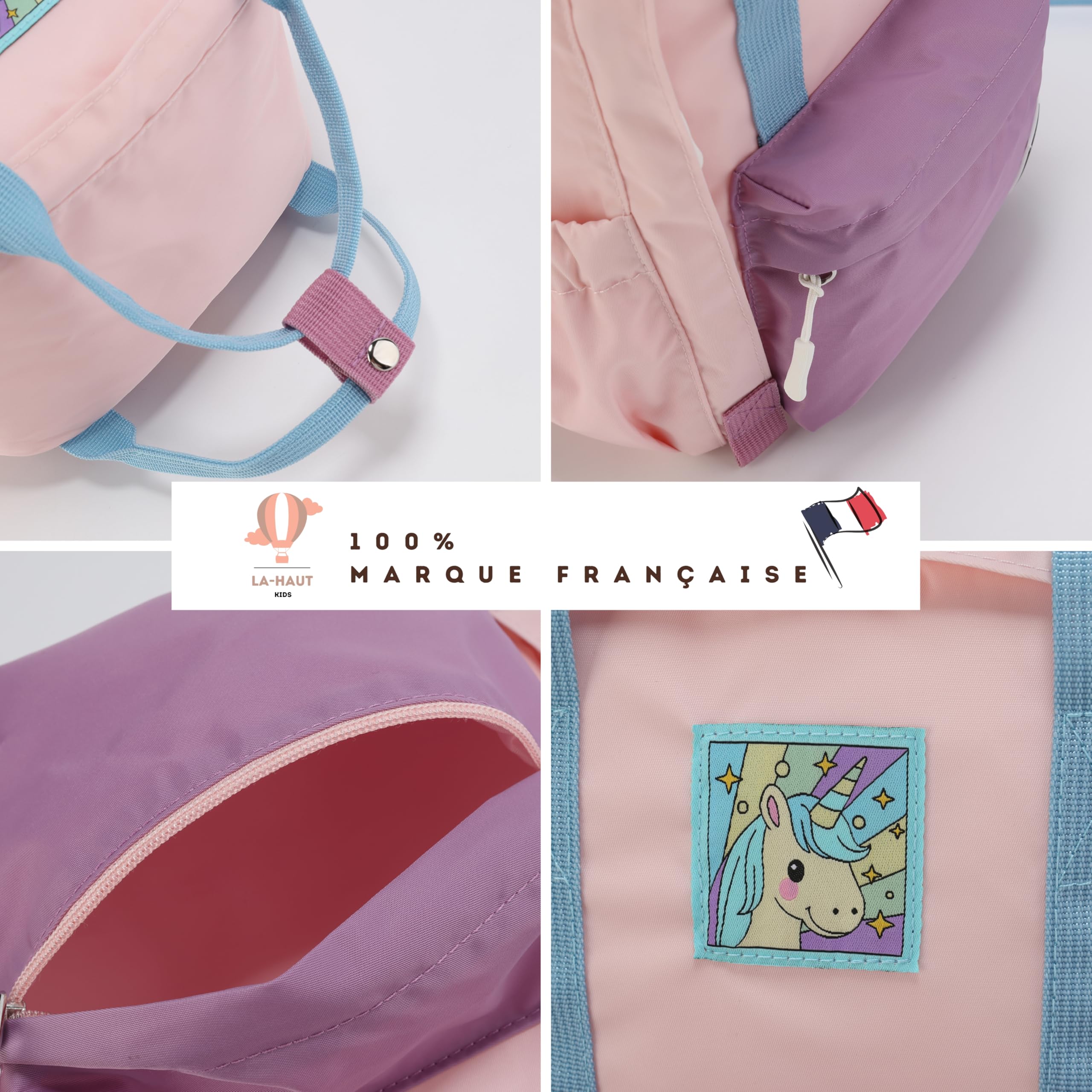 Sac à dos ultra léger et imperméable pour fille garçon de 3 ans à 10 ans, Cartable 10L pour maternelle primaire, Matière écologique sans PFC en Nylon de haute qualité. Conçu pour scolaire et voyage.