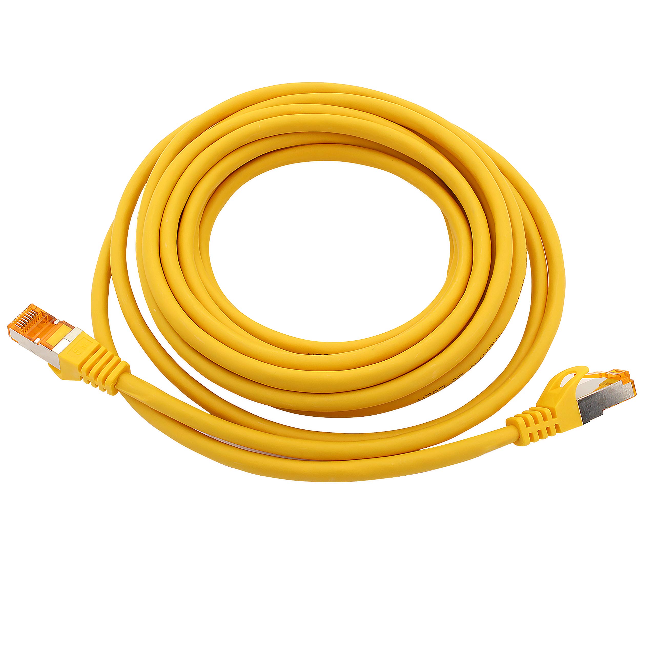 10 Câbles Réseau Cat7 0,25m - 10 Couleurs - 10 Gb/s, Blindés S/FTP - Pour RJ45