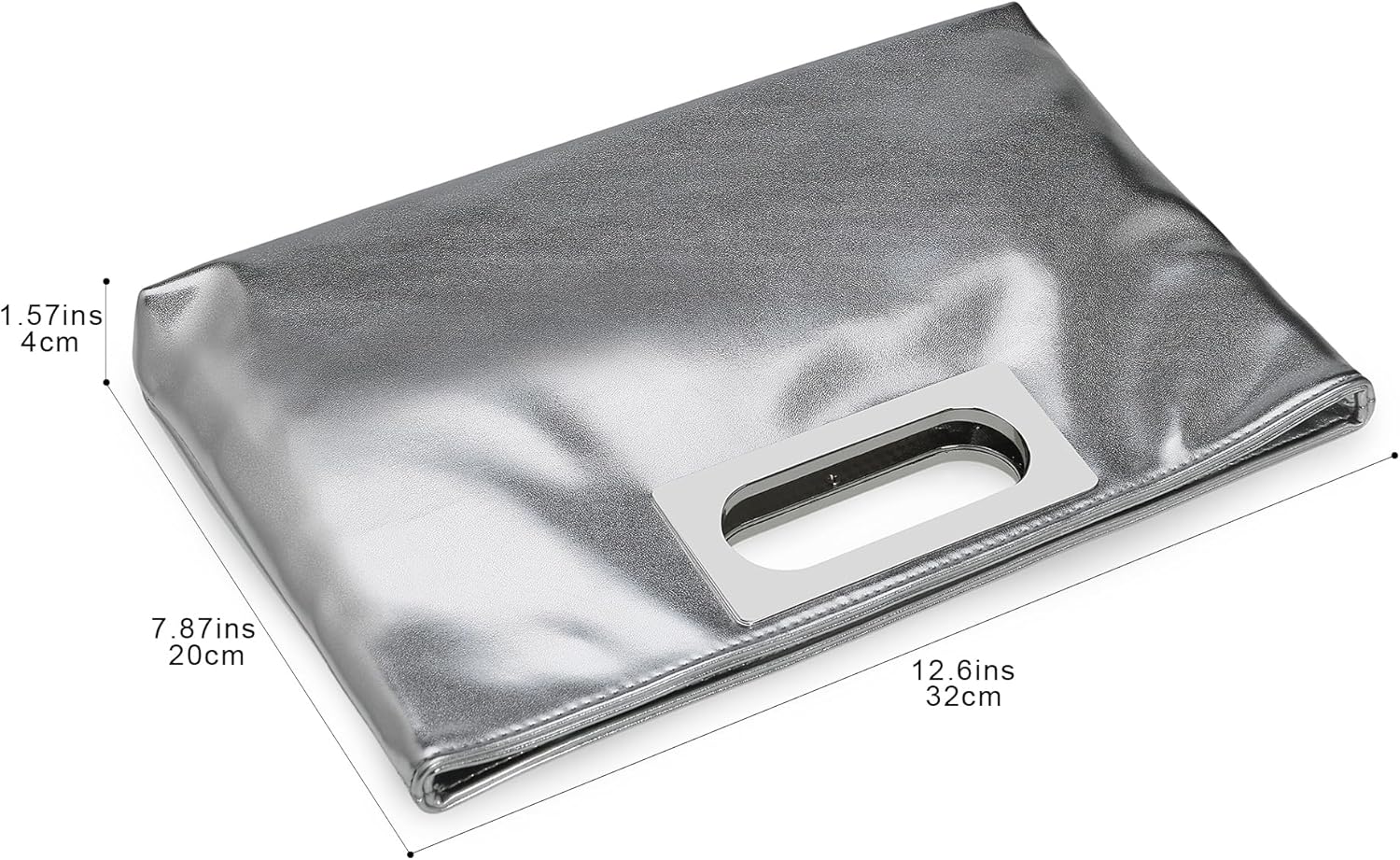 Silver Clutch Purse for Women Large Evening Bag Formal Clutch Purses for Women Elegant for Wedding Prom Party