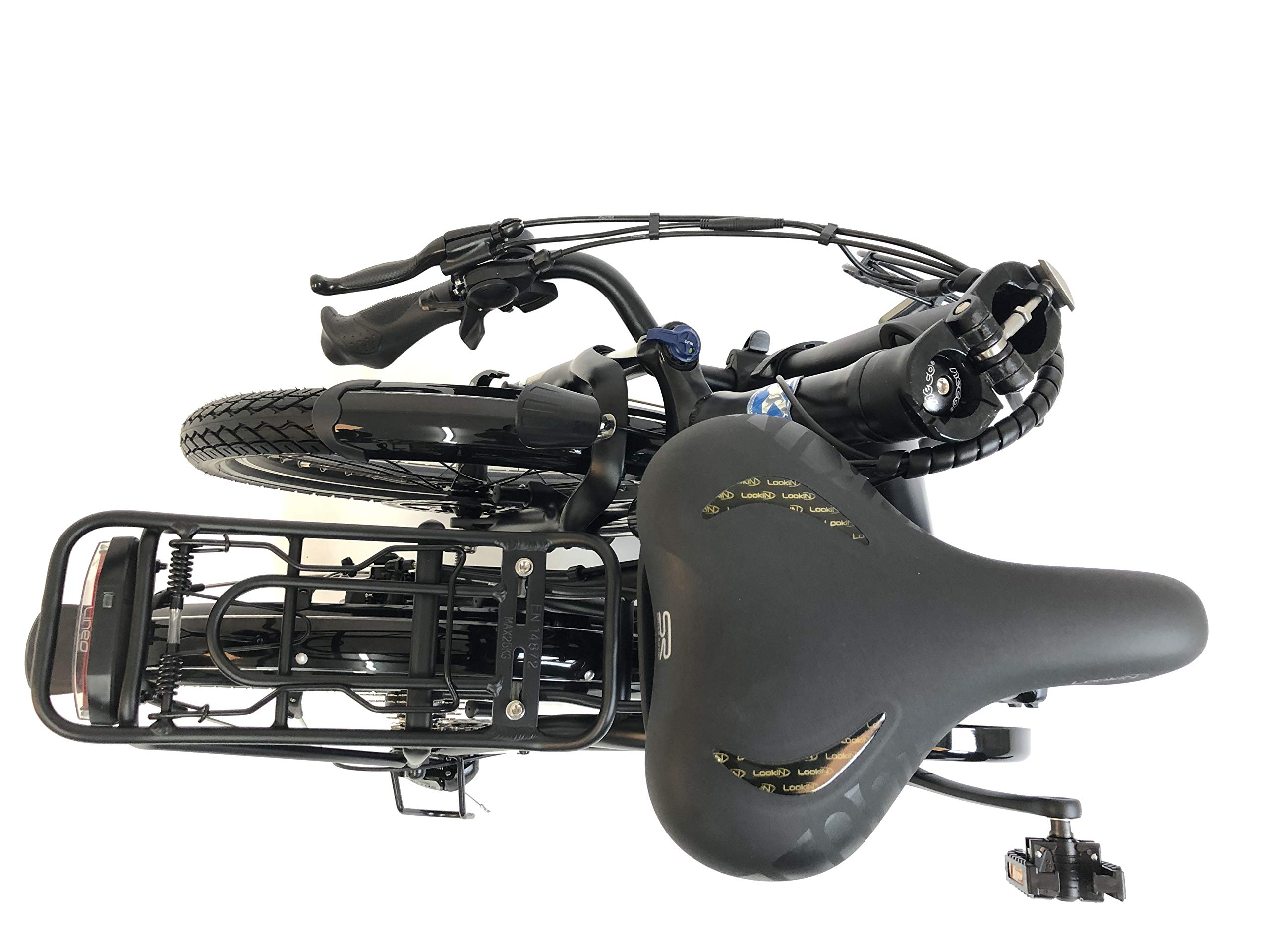 Premium xgerman Touring électriques vélo pliant 20pouces eturbo 9vitesses Shimano LCD, 250W HR Entraînement/15,6ah, portée jusqu'à 138KM après STVZO, Comfort de guidon