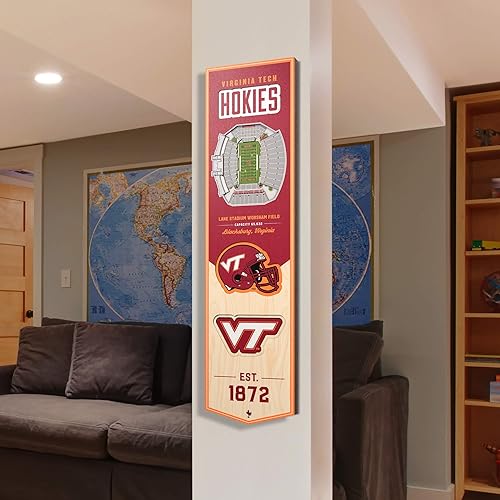 Miniatura 108 de YouTheFan NCAA 3D StadiumView 8x32 Banner