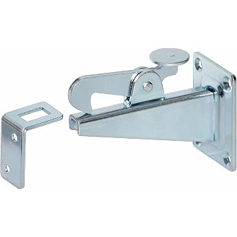 Gate Lock Door Stop 1 Wall Mounted Silver Galvanised