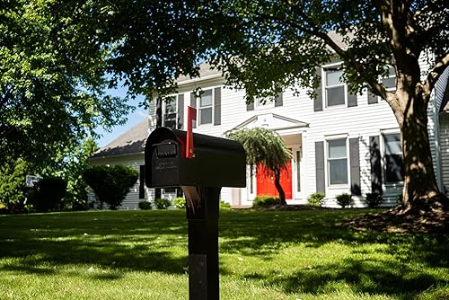 Miniatura 7 de Architectural Mailboxes Callaway - Poste de buzón de aluminio, código de compatibilidad A, B, C, D, CP00BAM, negro