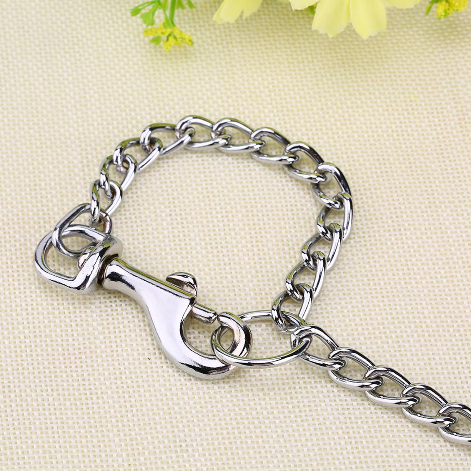 Double Leash Coupler, 2 Way Chain 40cm Pet Double Dog Leash for Two Dogs, Stainless Steel Pet Leash for Small Pet Walking