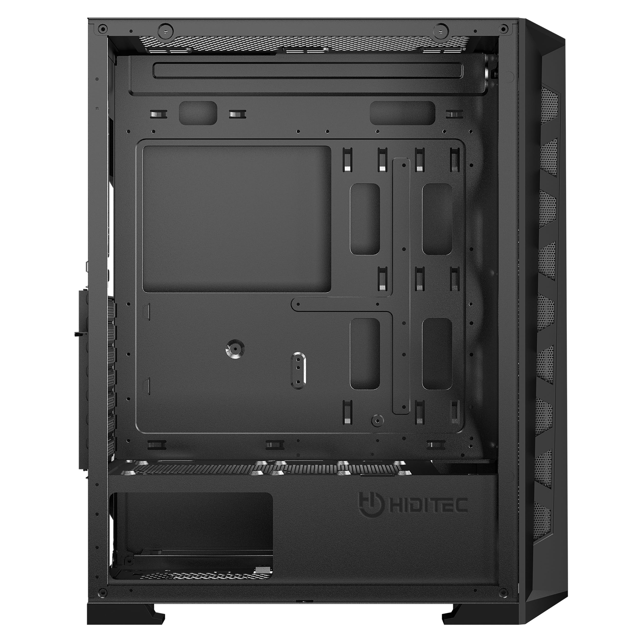 Hiditec MH12 Glass | Caja PC Gaming E-ATX | 4 Ventiladores ARGB | USB-C | Compatible E-ATX, ATX y Micro ATX | GPU de gran formato | Cristal templado | Filtros antipolvo