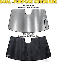 Vista 6 de Galaxy Auto Shield Parasol para parabrisas de ajuste personalizado para Nissan NV Van Cargo 2012, 2013, 2014, 2015, 2016, 2017, 2018, 2019, 2020