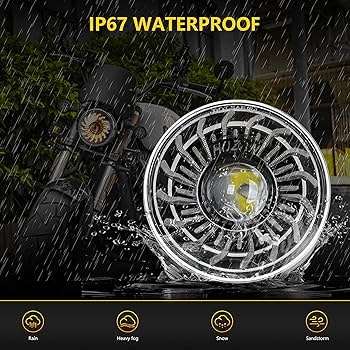 Amazon.com: 5-3/4 5.75 Inch LED Motorcycle Headlight with