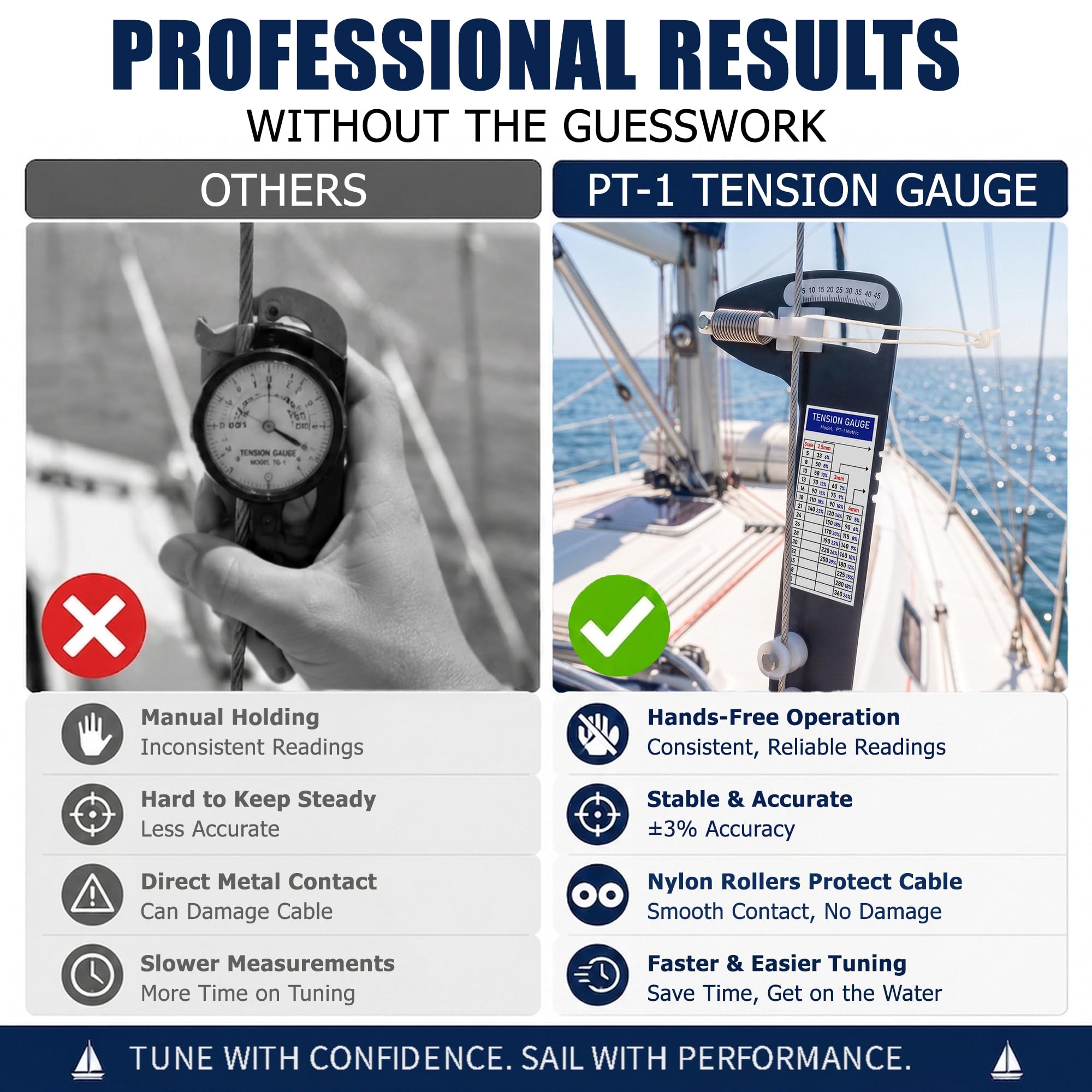 Sailboat Rigging Tension Gauge - Precise Measurement -4