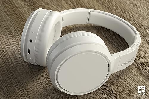 Miniatura 6 de PHILIPS H5205 Auriculares inalámbricos sobre la oreja con controladores de 1.575in, diadema acolchada ligera, color blanco