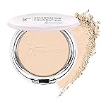 IT Cosmetics Celebration Foundation Illumination, Light (W) - Full-Coverage, Anti-Aging Powder Foundation - Blurs Pores, Wrinkles & Imperfections - 0.3 oz Compact