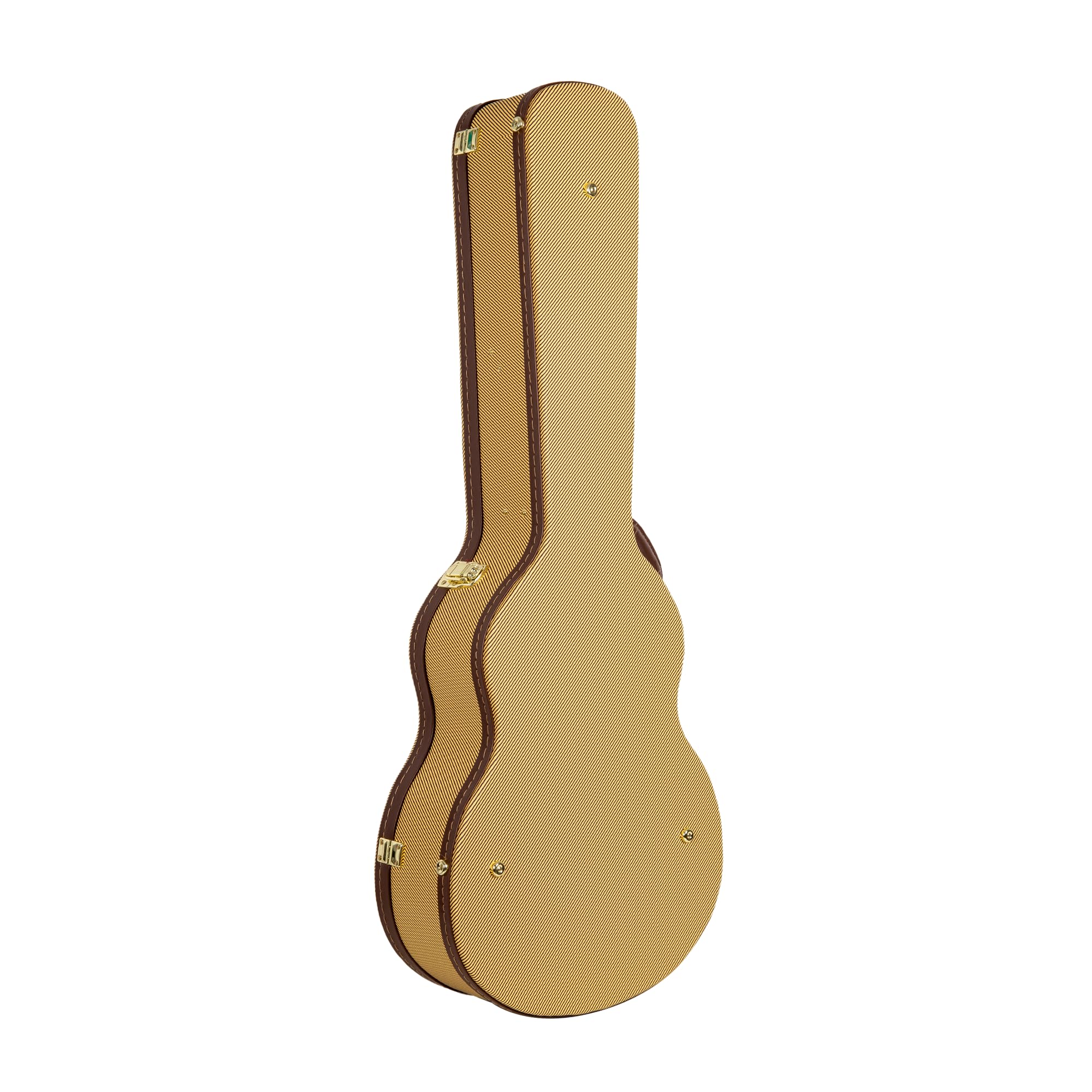 Crossrock Étui Universel pour Guitare Acoustique Gibson L-00 et Martin CEO avec 14 Chiffres, verrous en Acier Inoxydable, Doublure en Mousse, Pieds en métal, Rangement