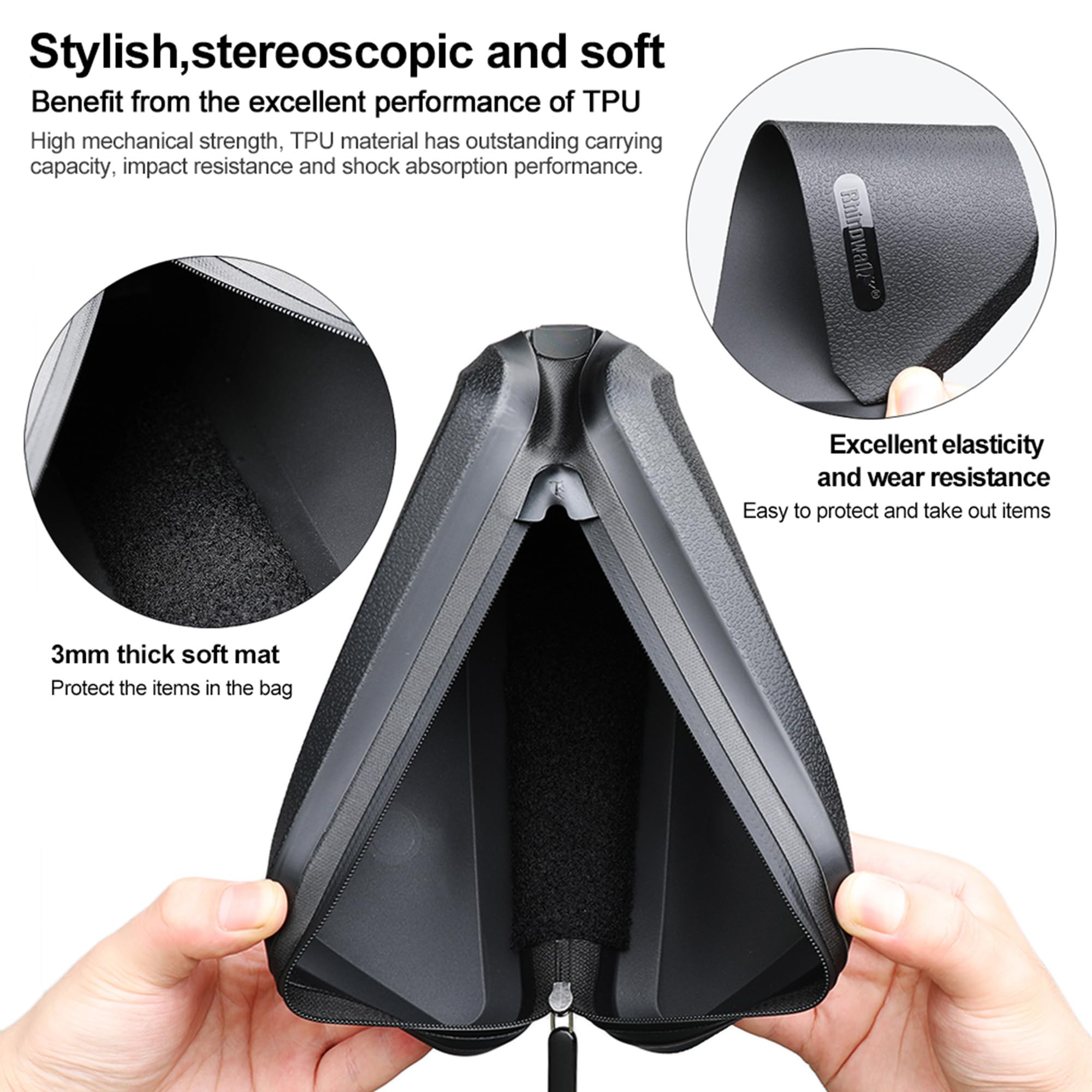 Bolsa impermeable para cuadro de bicicleta de 1,5 L, adecuada para bicicletas de carretera y montaña