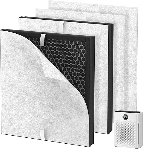 Filtro de repuesto PR1 compatible con Mooka PR1 purificador de aire, paquete de 2 filtros H13 True HEPA para el hogar, habitación grande de hasta