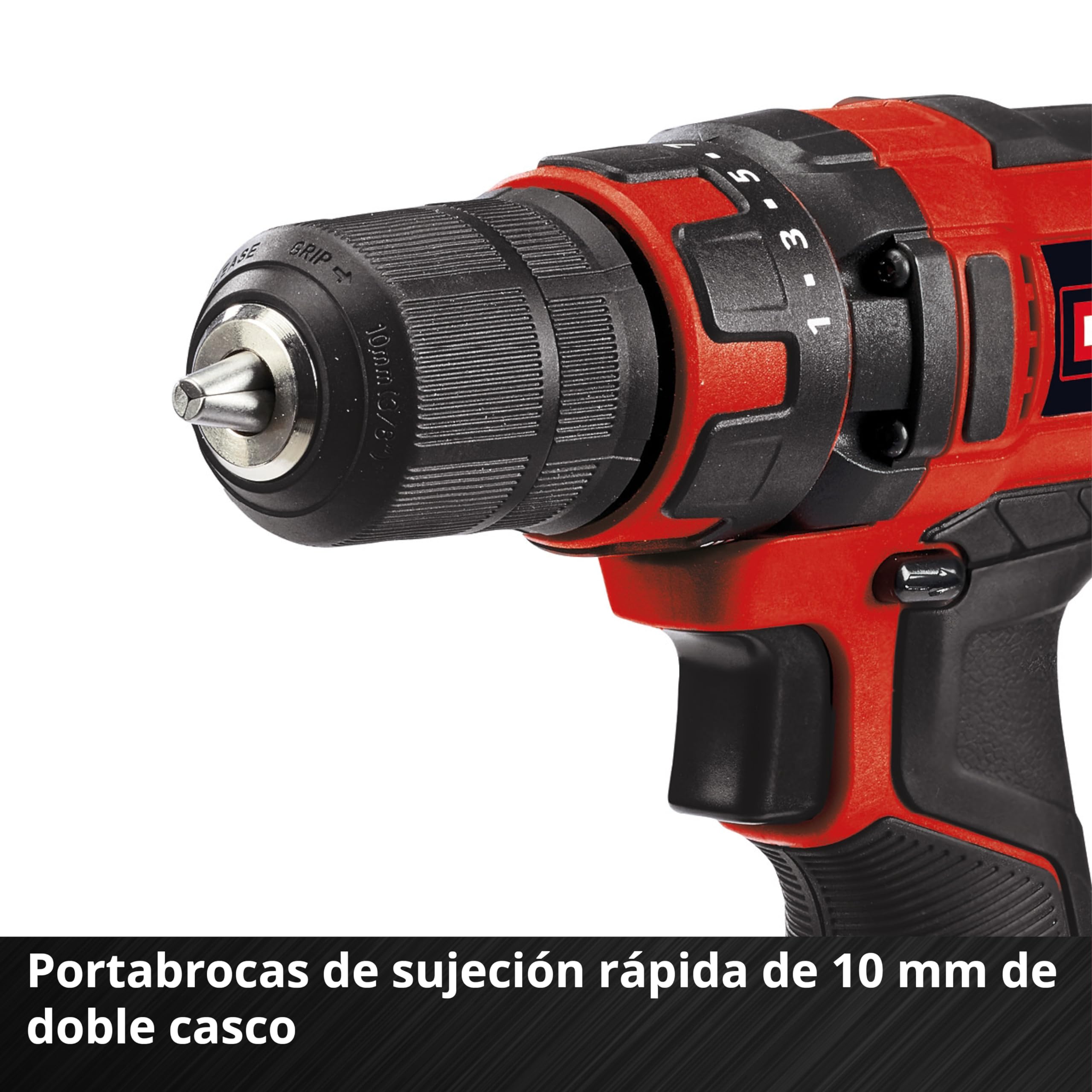 Einhell Taladro con batería TC-CD 18/35-2 Li (1x,1,5 Ah) Power X-Change (18V, 35 Nm, portabrocas de sujeción rápida de 10 mm, incl. 1 batería de 1,5 Ah + cargador)