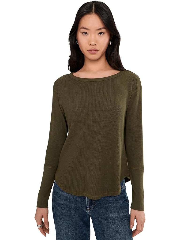 Mod-o-doc Long Sleeve Dropped Armhole Oversized Top