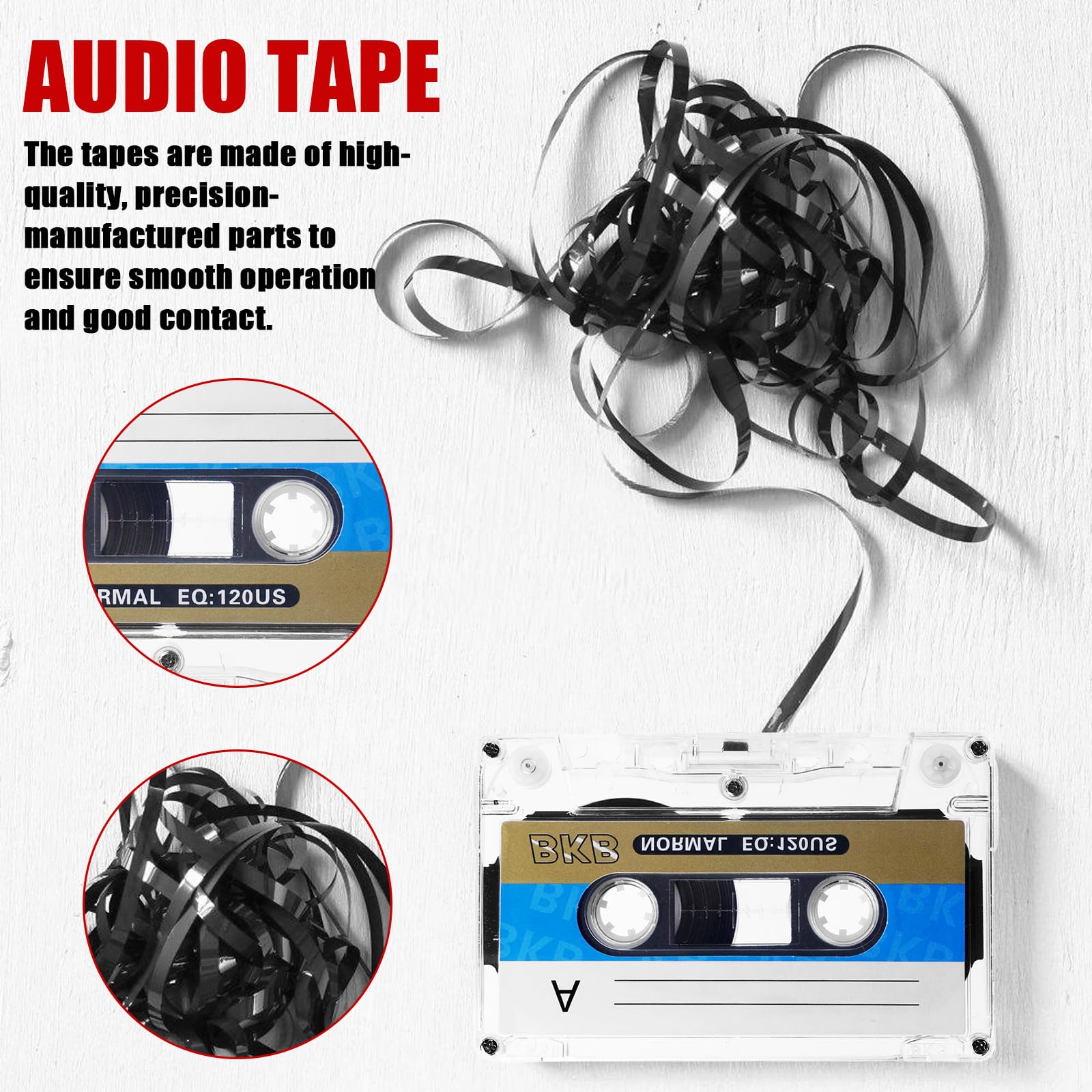 10 cassette audio vuote, cassette audio a basso rumore, 60 minuti audio, cassette musicali, cassette audio vuote per conferenze, seminari