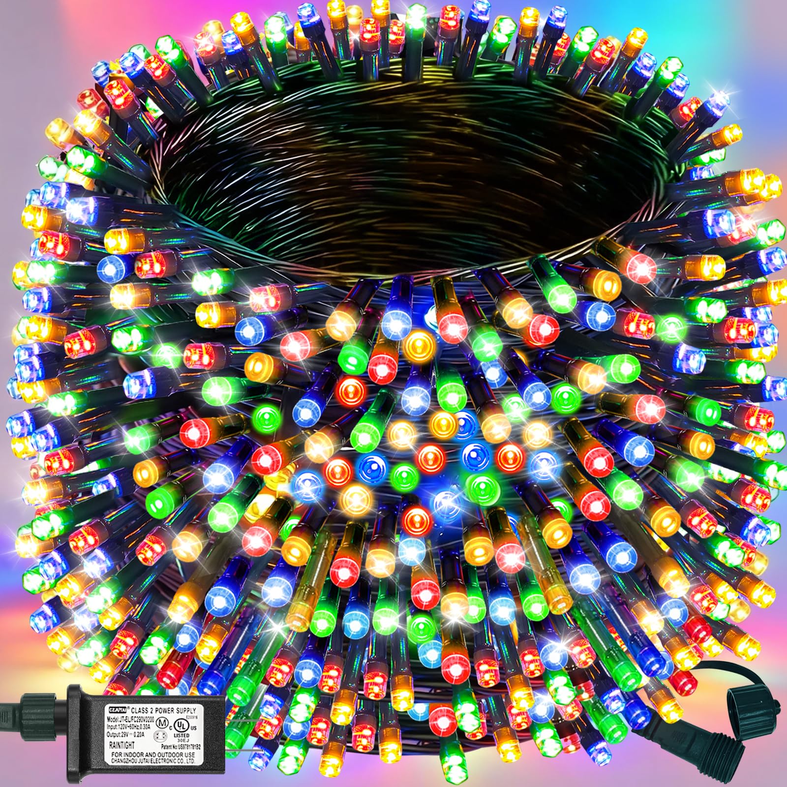 Decute 800LED 272ft Christmas String Lights UL Certified 8 Modes