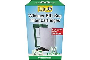 Tetra Whisper Bio-Bag Filter Cartridges for Aquariums - Unassembled Medium