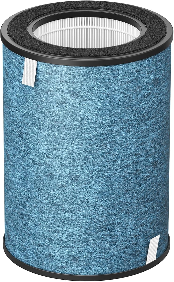 HP301 Replacement Filter Compatible with Shark HP302, HP301 Air Purifier NeverChange Max, HEPA Filter for HP305, HP300, HP200, HP201, HP202, HP232, HC501, AP1000, UA205 Air Purifiers, Part # HE3FKPET