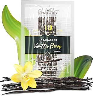 20 Crystallized Madagascar Vanilla Bean - Premium Bourbon Grade Extract, 6-7 inches, Great for Homemade Extract. Red Cuts Vanilla with HI level of Vanillin 2.1% (20 Vanilla Beans)
