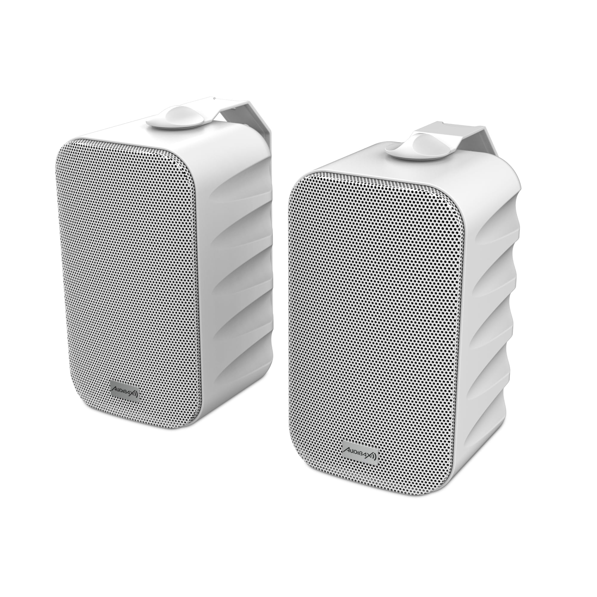 Audibax Delta 52 BT White Paire d'enceintes Bluetooth – Hautes Performances murales – Compatible avec Bluetooth – Plage de fréquence élevée (80 Hz – 20 kHz) – Son Surround