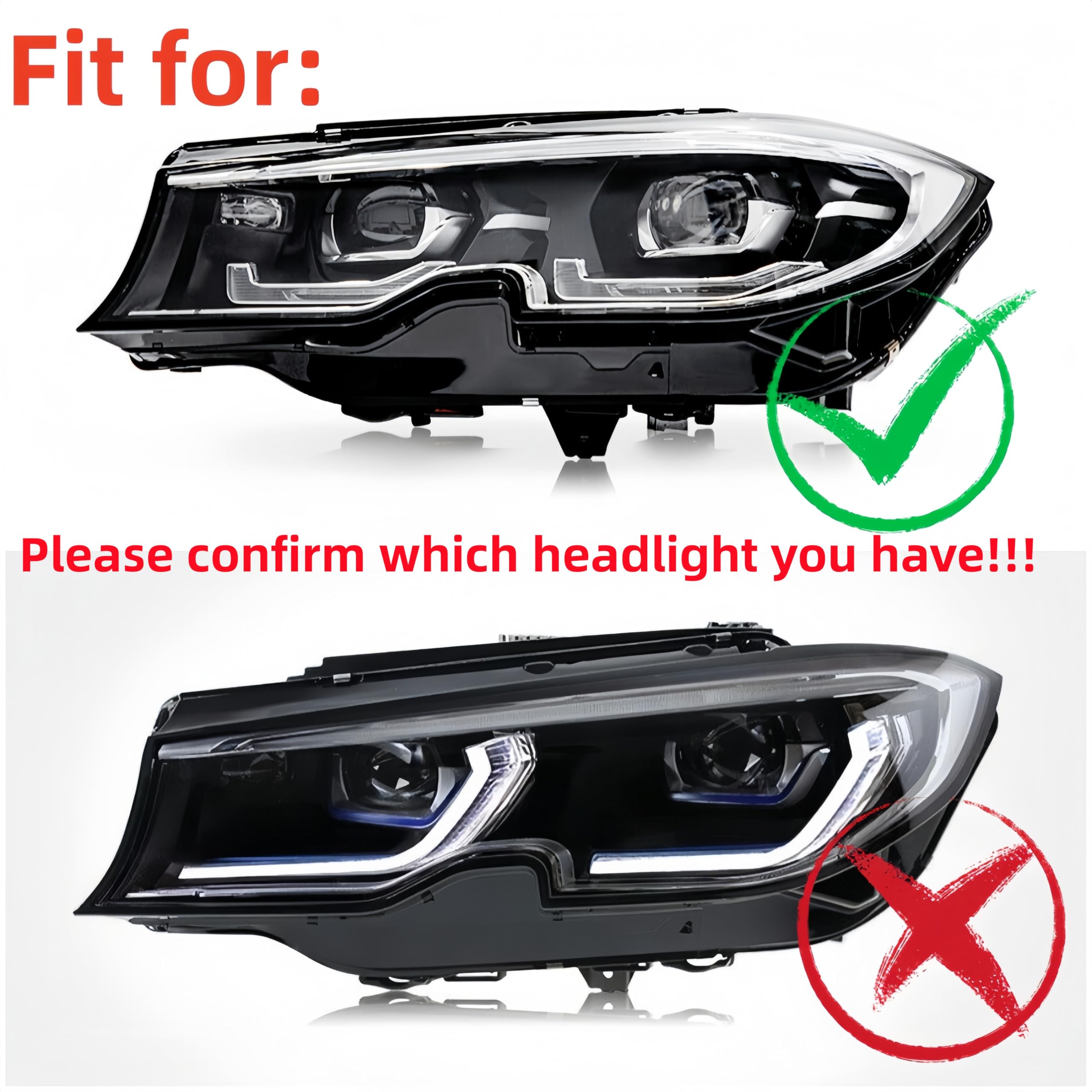 Amazon.com: 4Pcs Ice Blue DRL Angel Eyes LED Boards Set Fit For