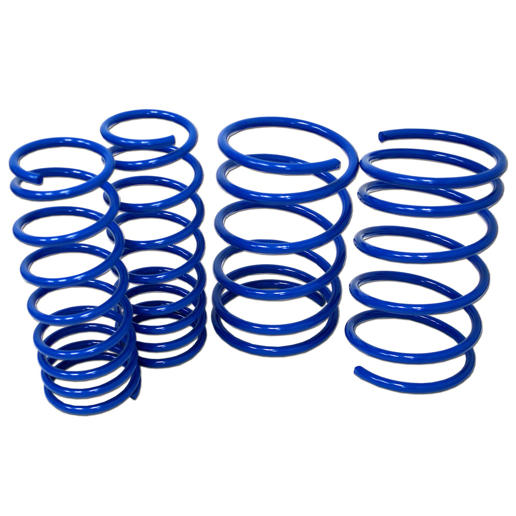 TuningPros LS-017-B Lowering Springs Kit Blue Set of 4