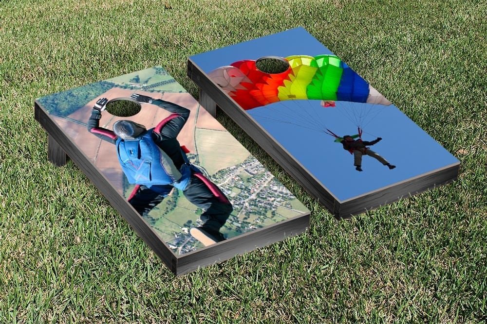 Victory Tailgate Skydiving Parachute Cornhole Game Set