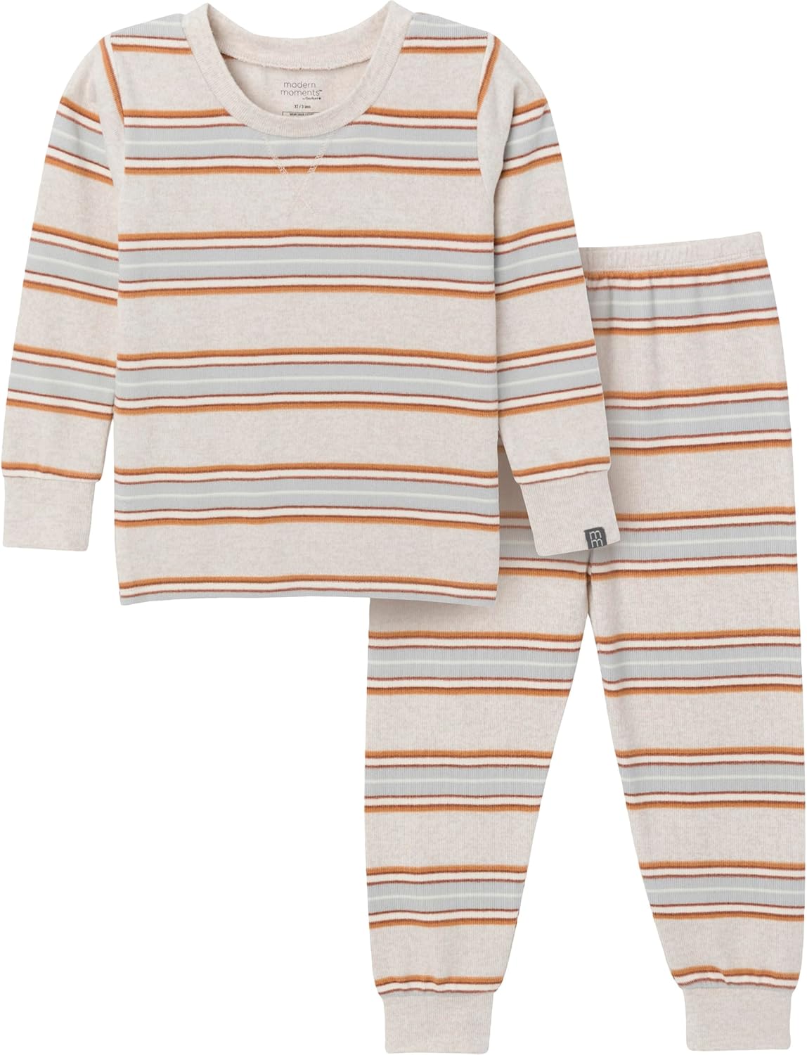 Modern Moments by Gerber unisex-baby Hacci Snug Fit 2-piece Pajama Set