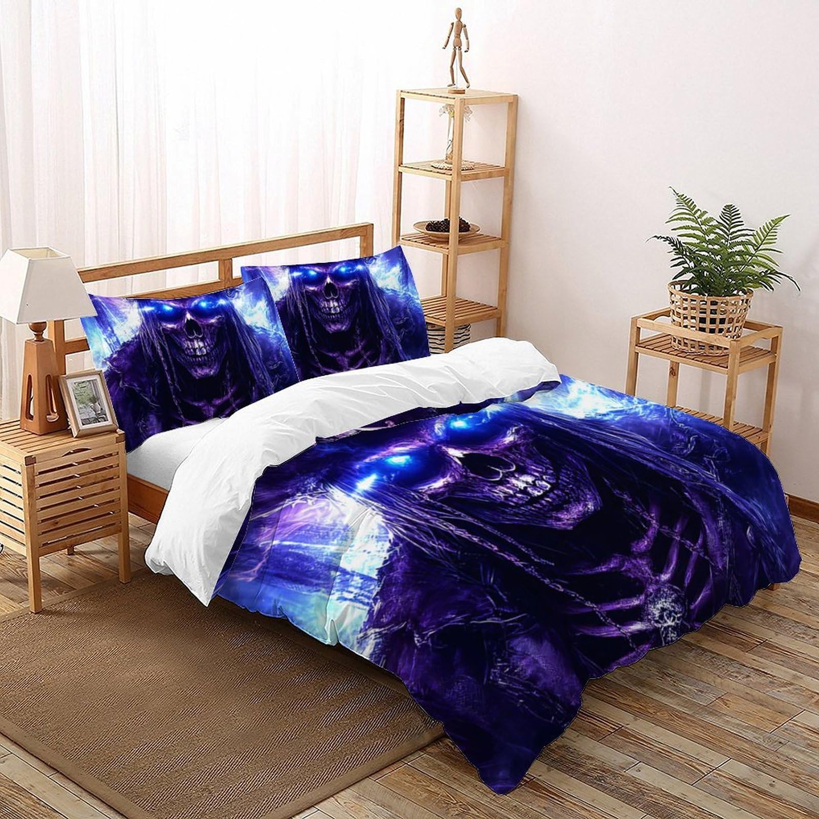 Housses de couette ensemble simple 3D avec fermeture éclair literie 220x240cm