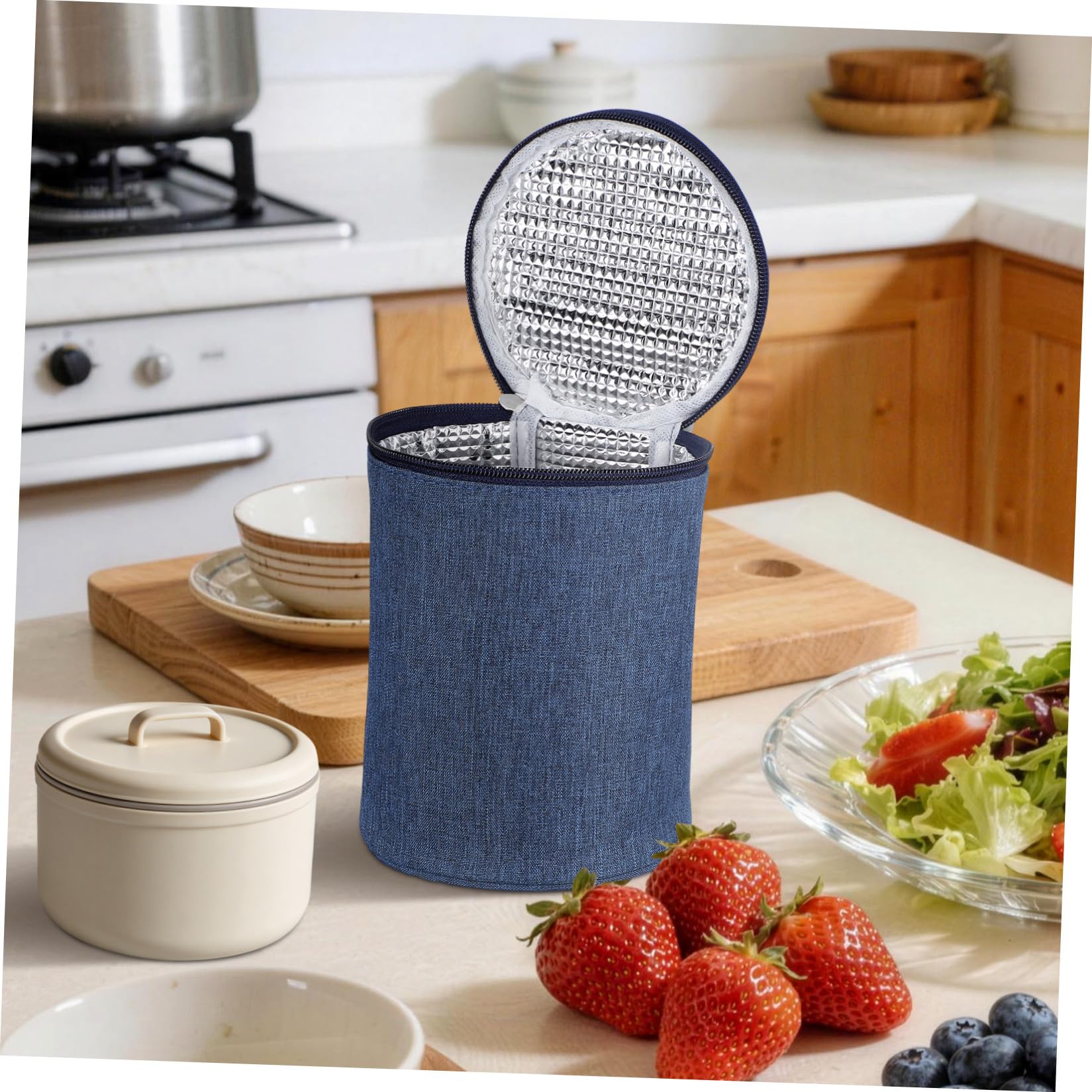 Sacoche Isotherme Souple pour Tasse à Soupe, Toile Résistante