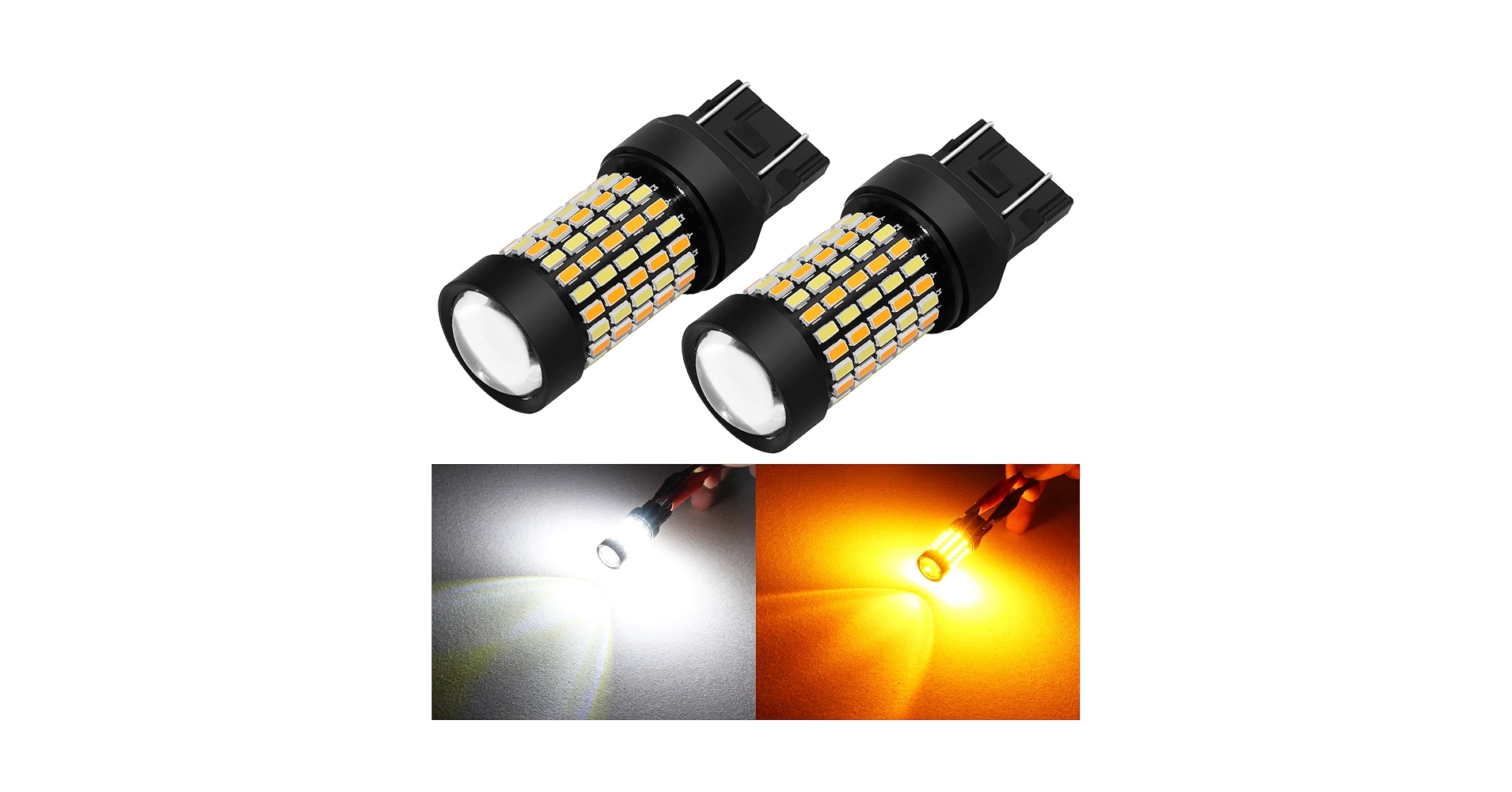 Amazon.com: PHINLION Super Bright White Amber Dual Color