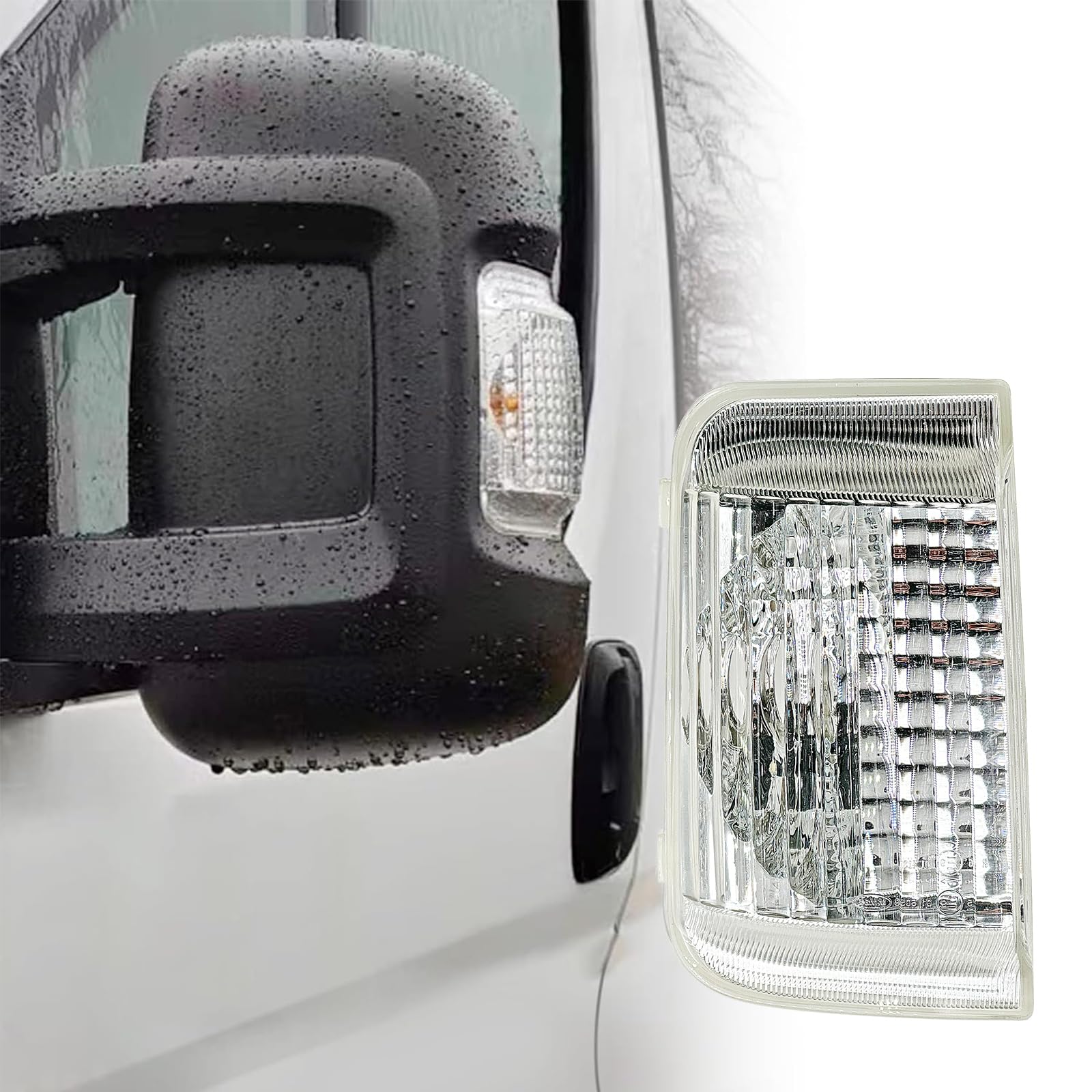 Coque de rétroviseur et clignotant extérieur gauche