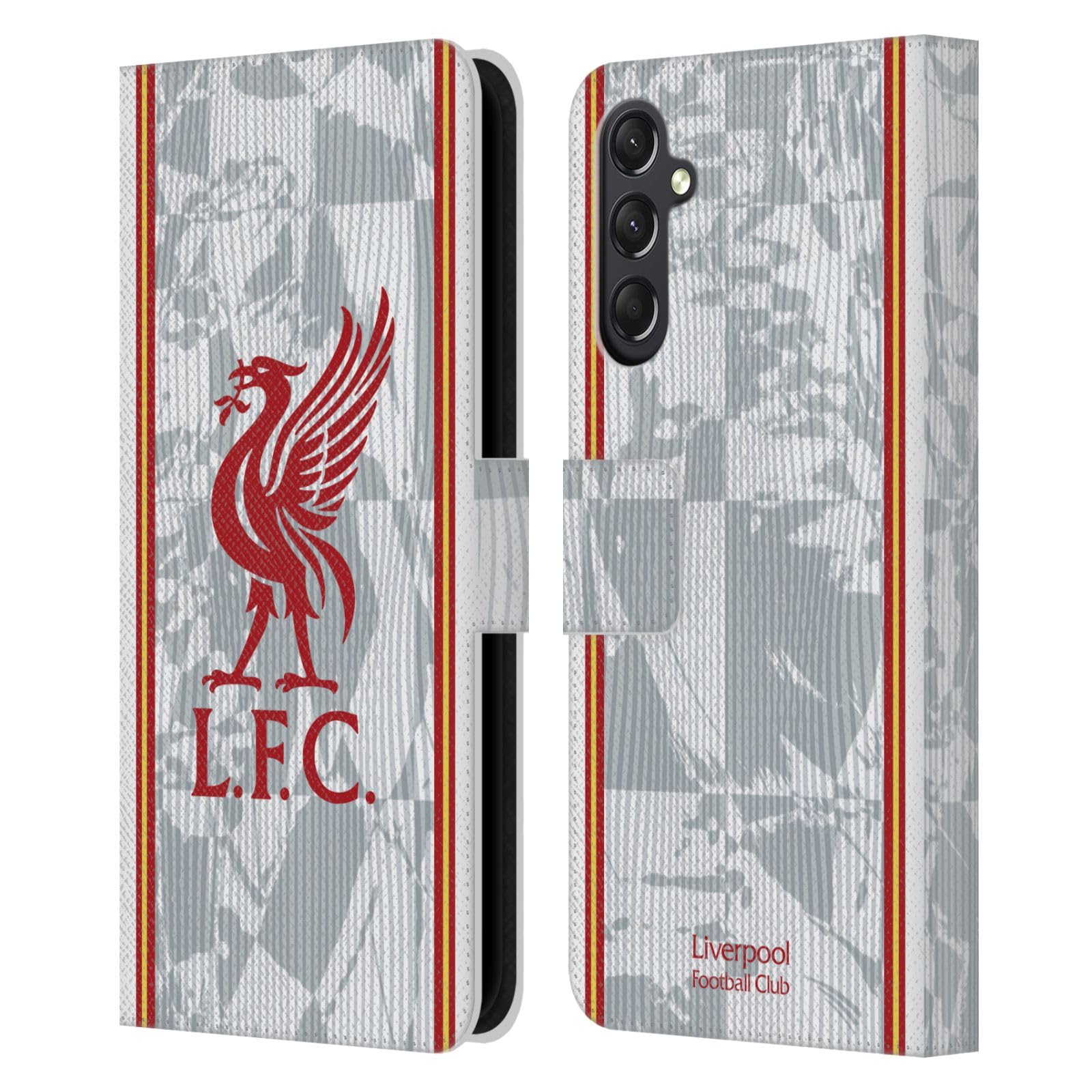 Head Case Designs Officially Licensed Liverpool Football Club Third Kit 2024/25 Leather Wallet Case Compatible With Samsung Galaxy A24 4G / M34 5G — image 1