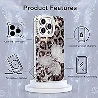 Vista 451 de I-MGAE-IN-AR - Funda diseñada para iPhone 12 y 12 Pro, diseño de mariposa plateada brillante, funda protectora de poliuretano termoplástico, suave