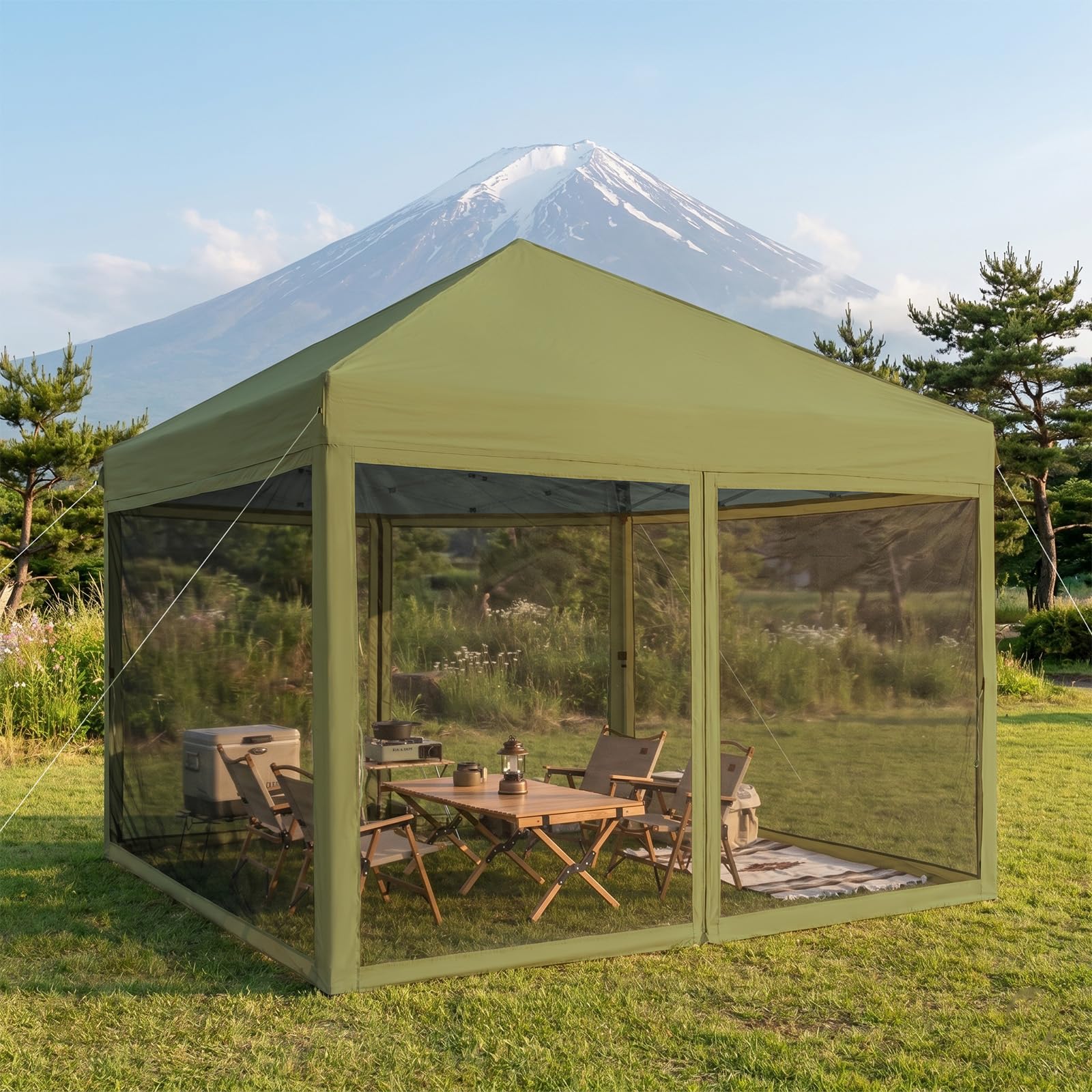 Amazon | Havzeno ワンタッチ蚊帳テント UVカット 防水加工 2.5m×2.5m