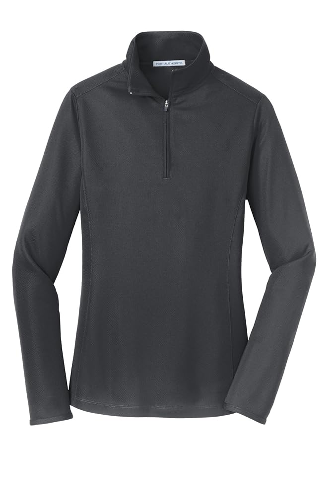 Port Authority Ladies Pinpoint Mesh 1/2-Zip at Amazon