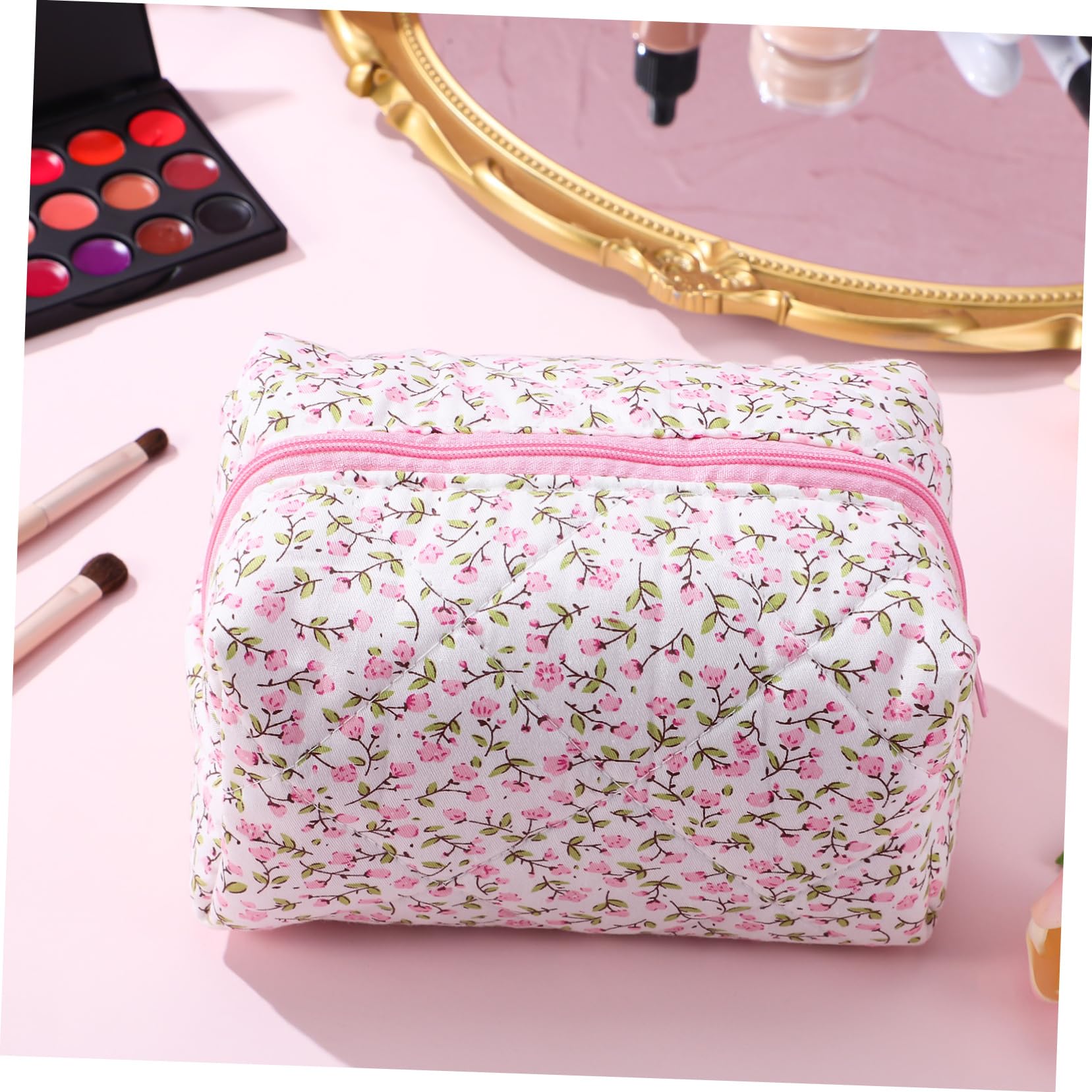 VALICLUD 3stücke Reise Kosmetiktasche Mit Floralem Design Praktischer Makeup Organizer Für Damen Leicht Und Tragbar Für Reisen Und Unterwegs Vielseitige Verwendung Für Kosmetik Und