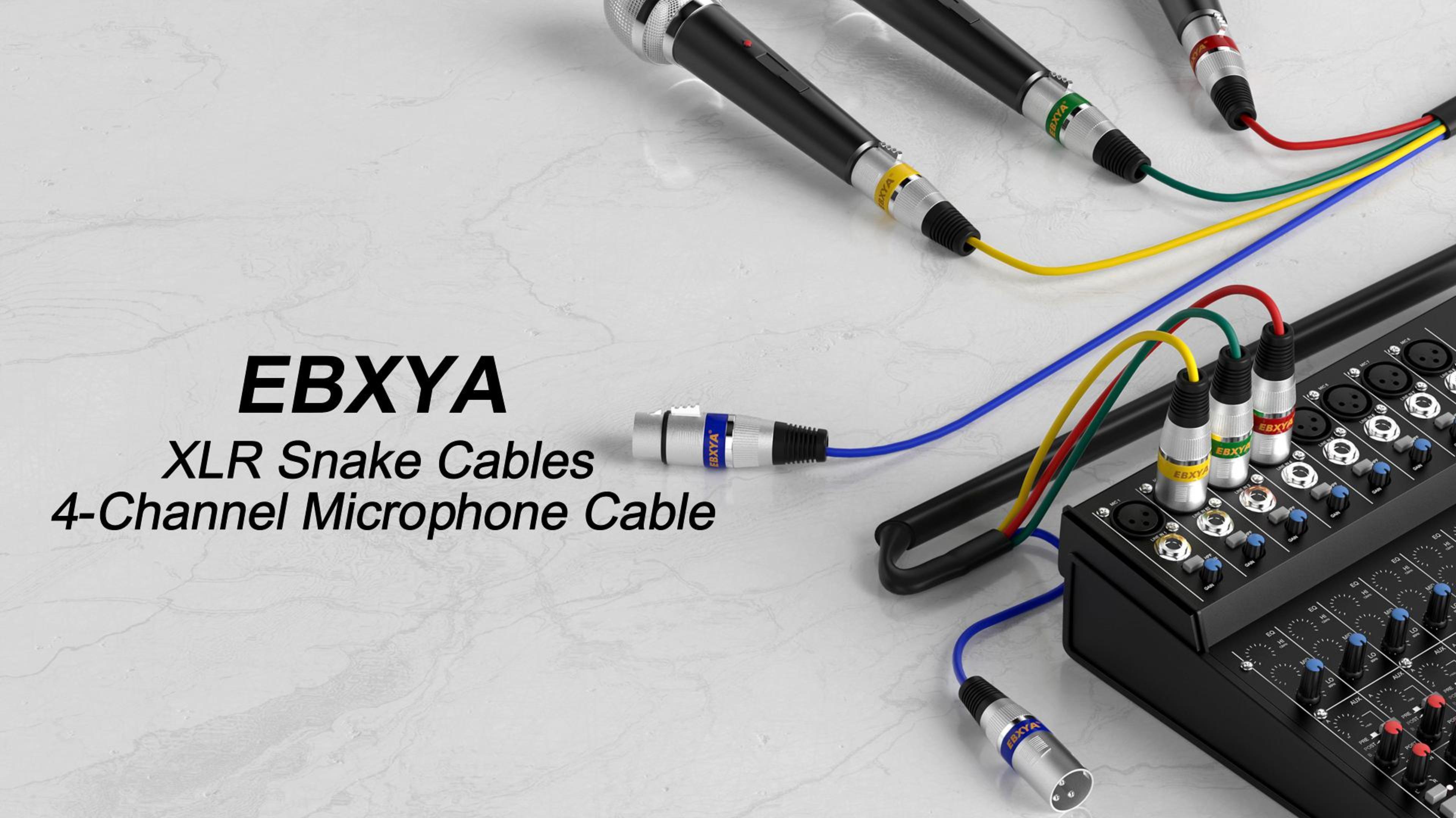 Gearit Lot De 2 Câbles De Microphone XLR Vers XLR Mâle Vers Femelle