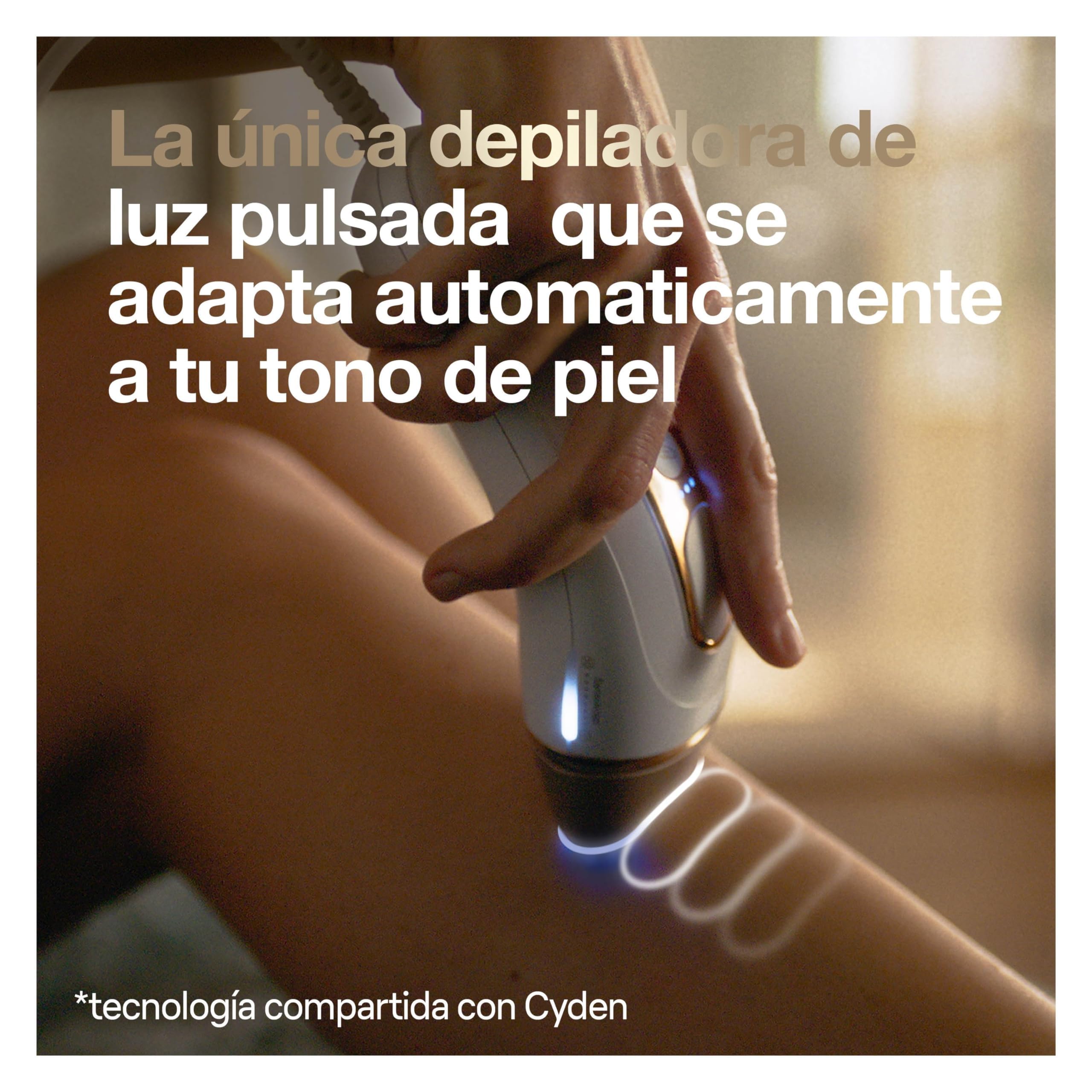 Braun Silk-expert Pro 5 Depiladora Mujer/Hombre Luz Pulsada IPL, Cabezal de Precisión Ancho y Maquinilla de Afeitar Venus, Alternativa a la Depilación Láser en Casa, PL 5149, Blanca/Dorada
