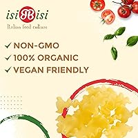 Vista 4 de isiBisi Pasta Mafalda para bebé sin gluten, 1.25 libras, mini fideos de lasaña hechos con harina de maíz y arroz, vegano, sin OMG, fabricado