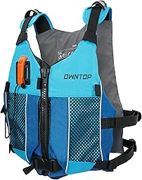 Owntop Buoyancy Aid for Adults and Teenagers with Hydration Backpack, Whistle and Pockets - Adjustable Float Vest Unisex Swimming Vest for Paddleboarding, Kayaking, Fishing, Sailing
