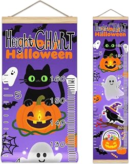 Track Little Ones Growth Kids Height Ruler Chart Growth Chart for Wall Height Measurement Wall Mounted Growth Tracker Stylish and Practical Keepsake for Your Growing Space Spooky Fun