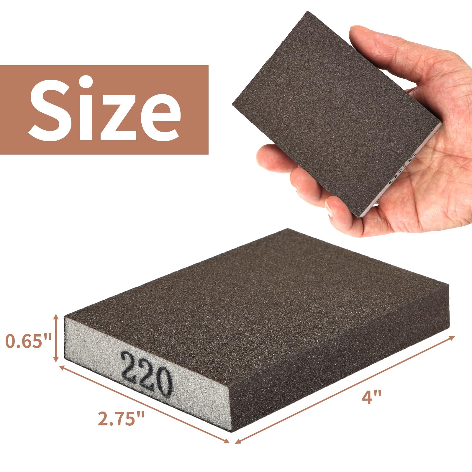 Foam Sanding Pad 220 Grit 10pk A/O